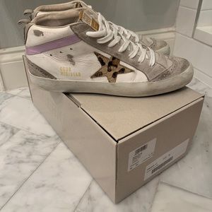Golden Goose Mid Star leather and suede sneakers